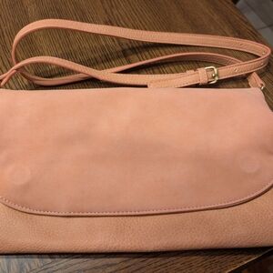 Anthropologie Soft Peach Crossbody Bag